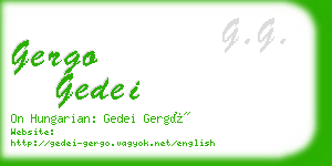 gergo gedei business card